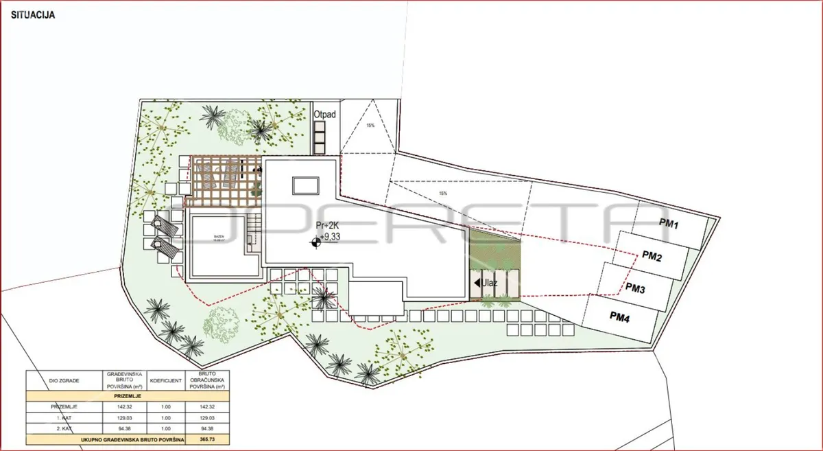 Land - Pobarska cesta, Opatija, Opatija, 1368m2