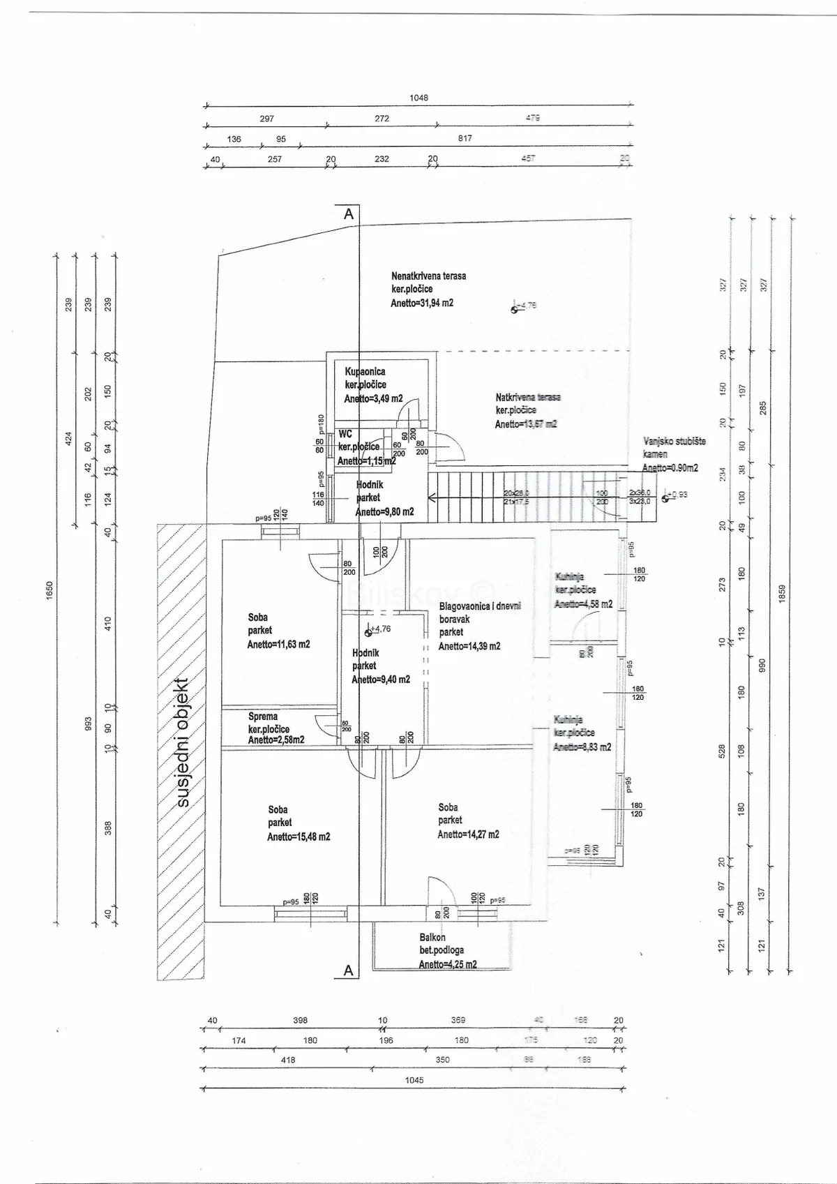 Apartment - Visoka, Split, 162m2