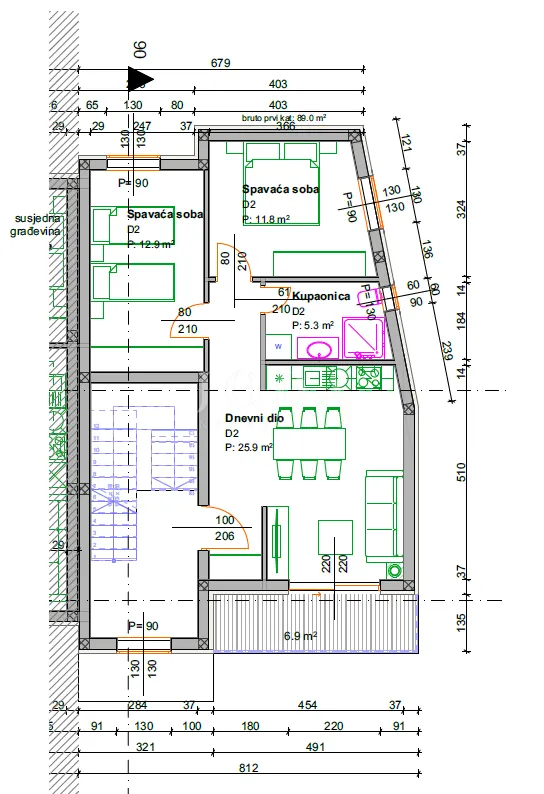 Stan - Vinodolska Općina, 62m2