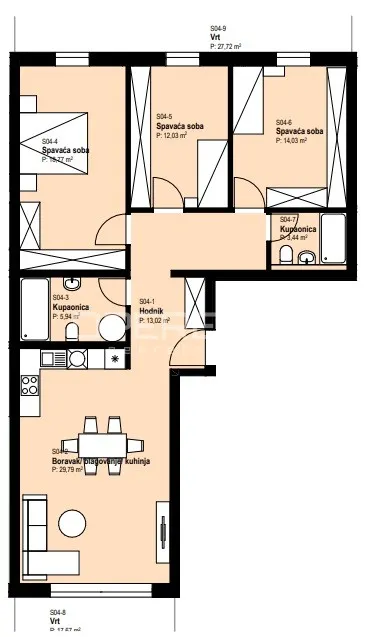 Apartment - II. Struge, Istok, Zagreb, 105m2