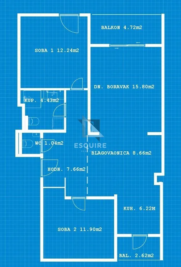 Stan - Zadar, 74.19m2