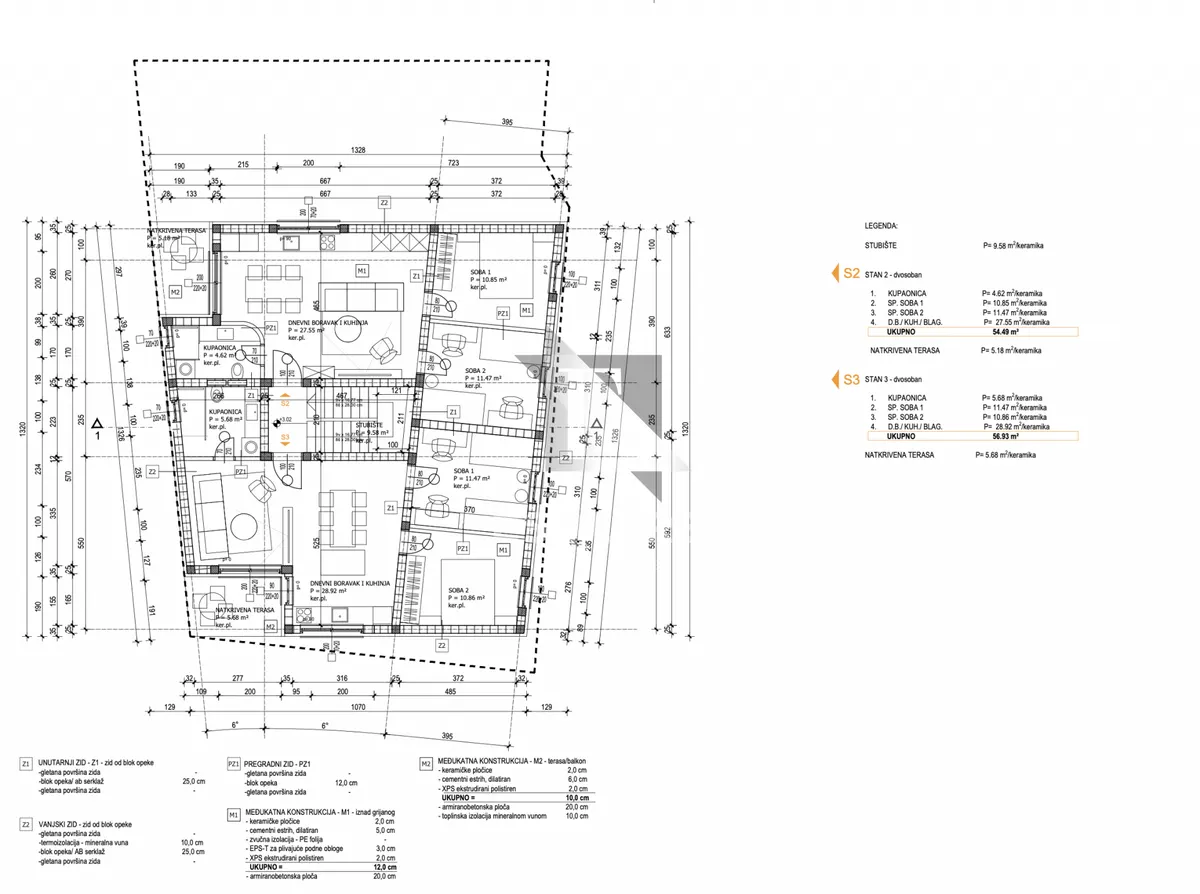Apartment - Zadar, 68.07m2