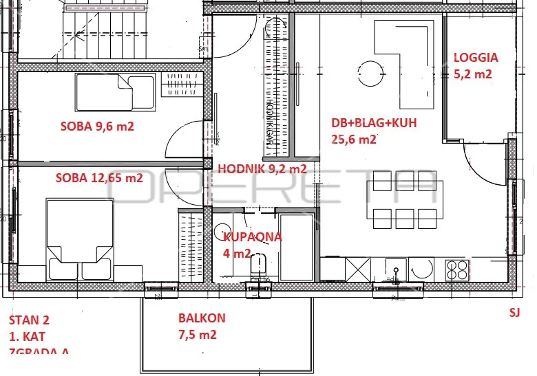Stan - Velika Gorica - centar, Velika Gorica-Centar, Velika Gorica, 91m2