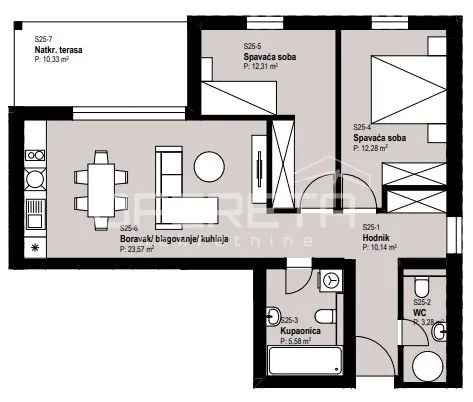 Apartment - II. Struge, Istok, Zagreb, 73m2