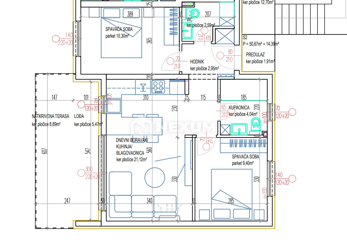 Stan - Okrug, 65m2