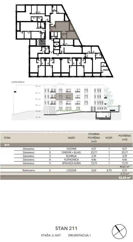 Stan - Kuniščak, Črnomerec, Zagreb, 52m2