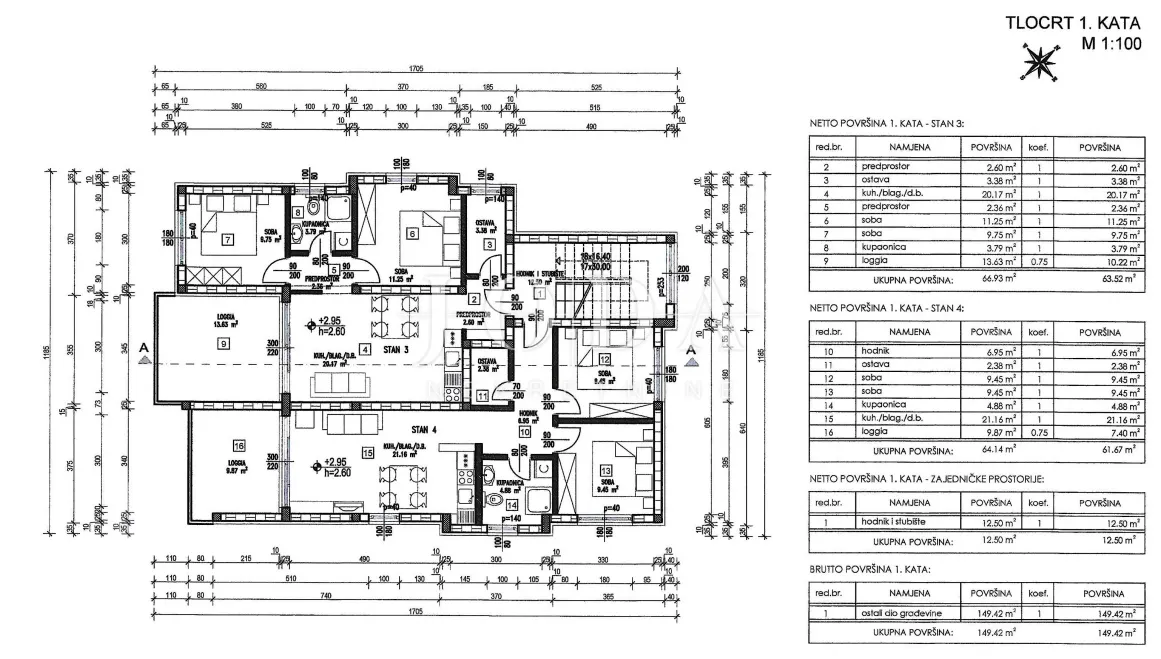 Apartment - Novi Vinodolski, 65.67m2