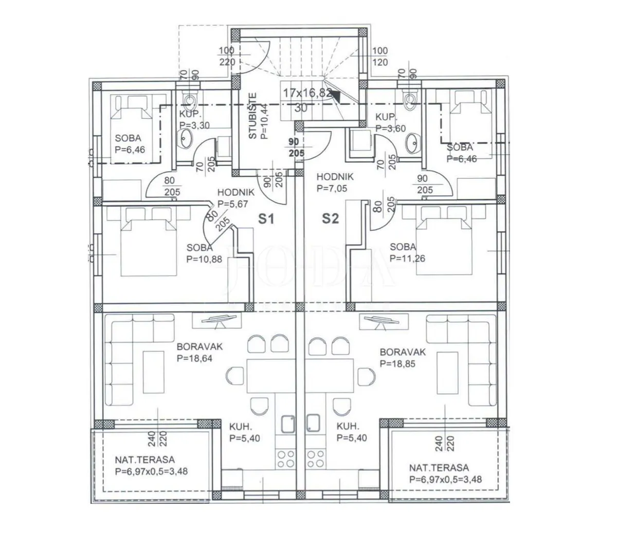 Stan - Novi Vinodolski, 54m2