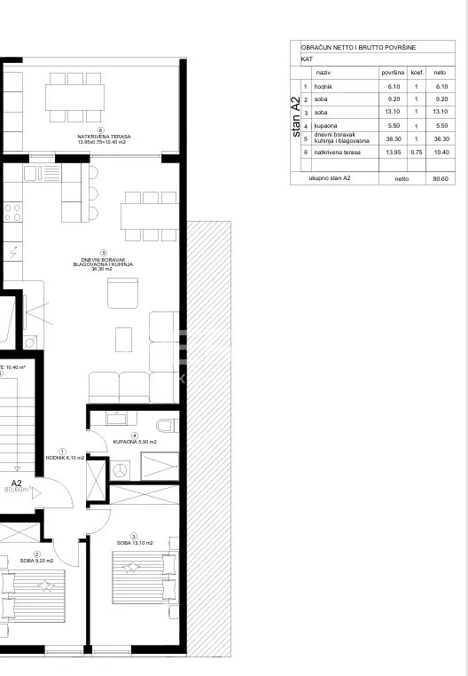 Apartment - Pula, Pula, Pula, 91.55m2