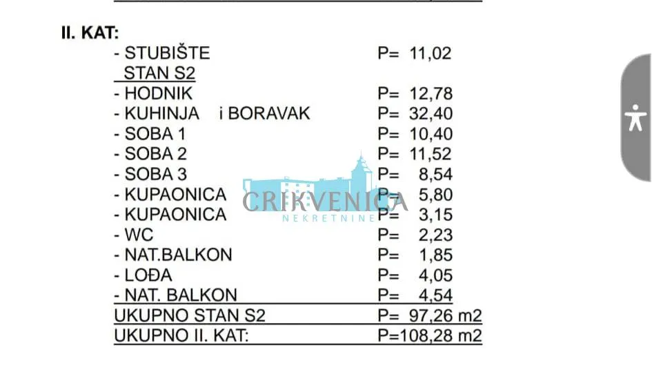 Stan - Novi Vinodolski, 97m2