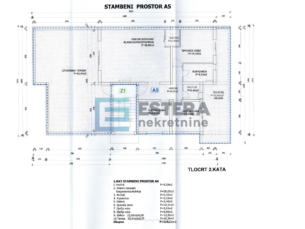 Stan - Privlaka, 116m2